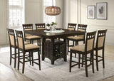 Gabriel 5-Piece Square Counter Height Dining Set Cappuccino