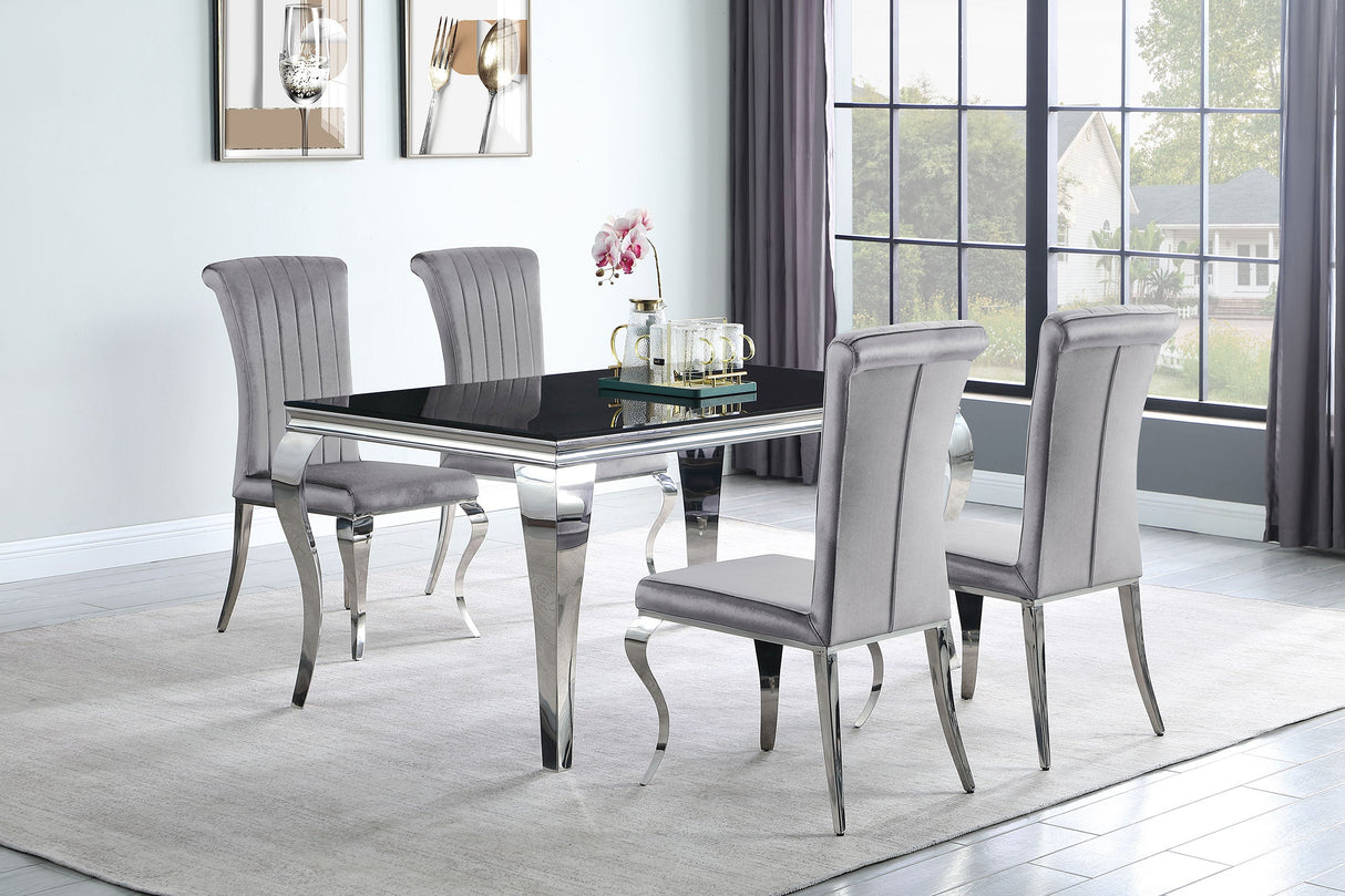 Carone 5-Piece 61" Rectangular Dining Set