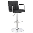 Palomar Adjustable Height Bar Stool Black and Chrome image