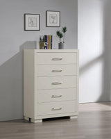 Jessica 5-drawer Chest White image