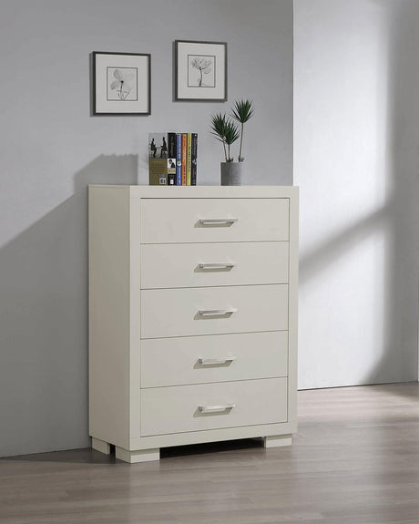 Jessica 5-drawer Chest White image