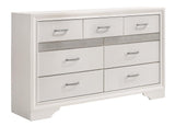 Miranda 7-drawer Dresser White and Rhinestone image