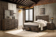 Woodmont 4-piece Queen Platform Bedroom Set Rustic Golden Brown image