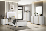 Marceline Bedroom Set With Led Headboard White