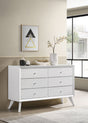 Janelle 6-drawer Dresser White image