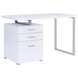 Brennan 3-drawer Office Desk White image