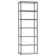 Kate 6-shelf Bookcase Black Nickel image