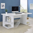 Alice Writing Desk White with Open Shelves image