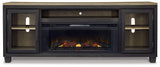 Foyland 83" TV Stand with Electric Fireplace