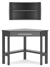 Otaska Home Office Corner Desk with Bookcase