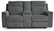 Barnsana Power Reclining Loveseat with Console image