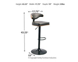 Bellatier Adjustable Height Bar Stool