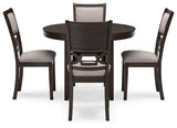 Langwest Dining Table and 4 Chairs (Set of 5)