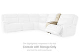 Double Deal Power Reclining Loveseat Sectional with Console