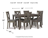 Caitbrook Dining Table and Chairs (Set of 7)