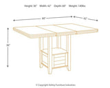 Haddigan Counter Height Dining Extension Table