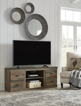 Trinell 4-Piece Entertainment Center with Electric Fireplace