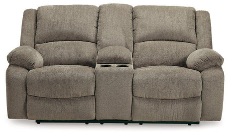 Draycoll Power Reclining Loveseat with Console image