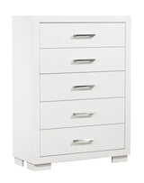 Jessica 5-Drawer Chest White