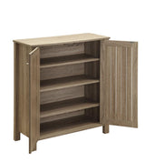 Marisa 4-Shelf Shoe Cabinet Dark Taupe