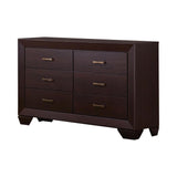 Kauffman 6-Drawer Dresser Dark Cocoa