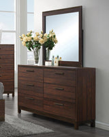 Edmonton 6-Drawer Dresser Rustic Tobacco