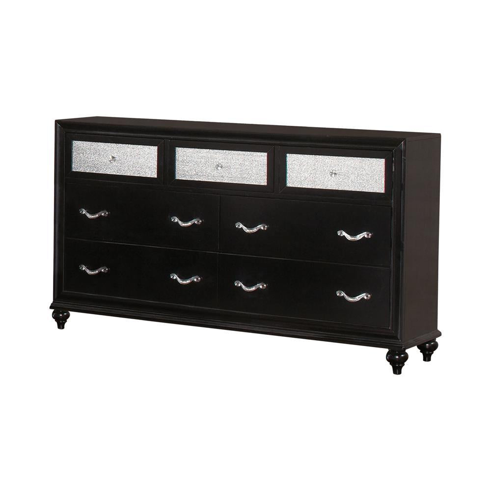 Barzini 7-Drawer Rectangular Dresser Black