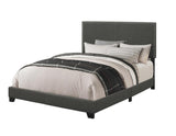 Boyd California King Upholstered Bed With Nailhead Trim Charcoal