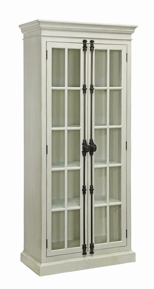 Toni 2-Door Tall Cabinet Antique White