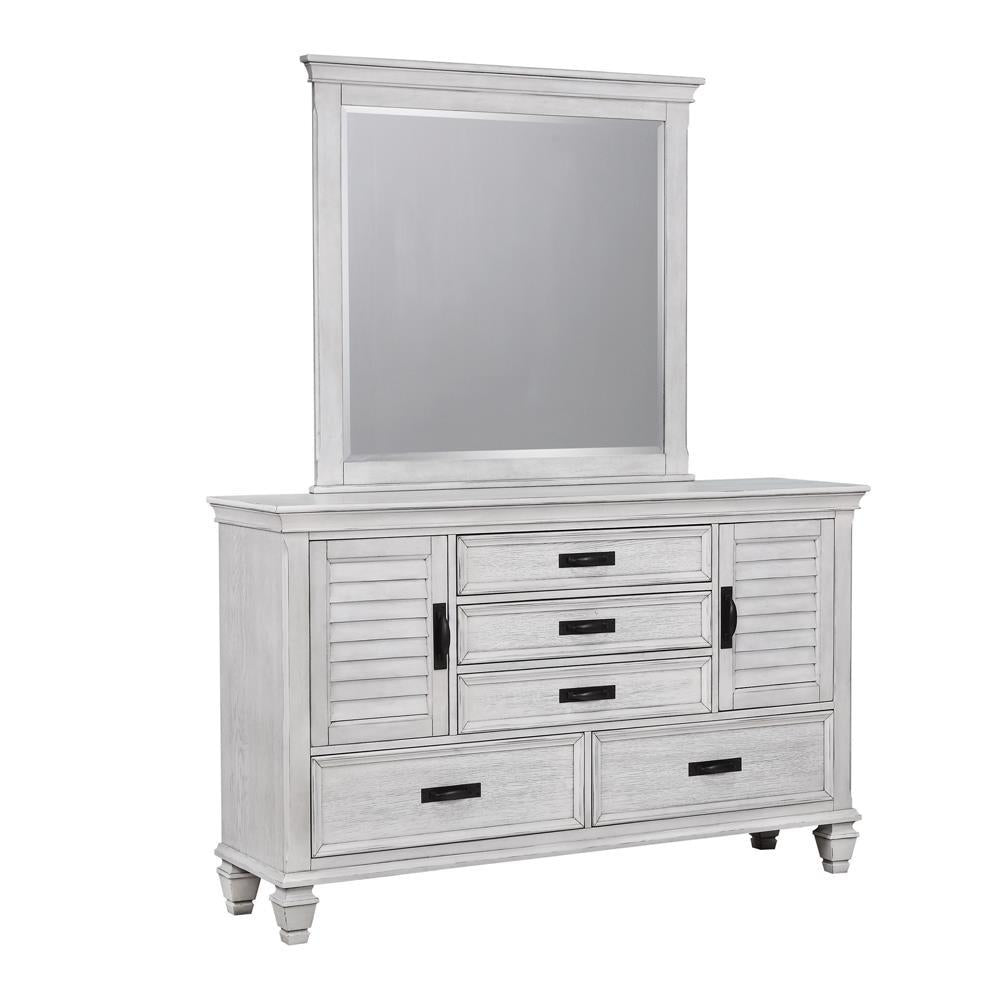 Franco 5-Drawer Dresser Antique White