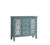 Rue 4-Drawer Accent Cabinet Antique Blue