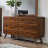 Robyn 6-Drawer Dresser Dark Walnut