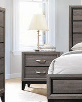 Watson 2-Drawer Nightstand Grey Oak And Black