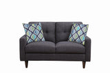 Watsonville Tufted Back Loveseat Grey