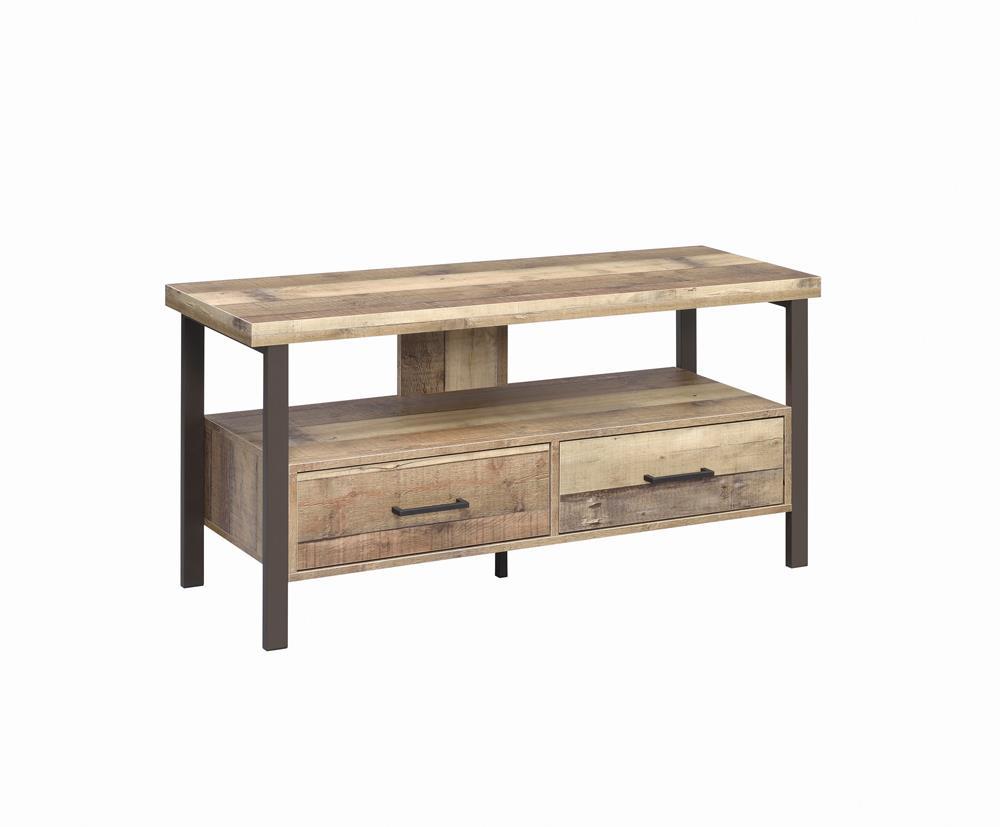 Ruston 48" 2-Drawer Tv Console Weathered Pine