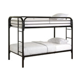 Morgan Twin Over Twin Bunk Bed Black