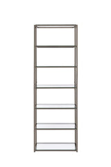 Kate 6-Shelf Bookcase Black Nickel