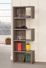 Joey 5-Tier Bookcase Weathered Grey