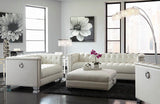 Chaviano Tufted Upholstered Sofa Pearl White