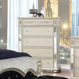 Heidi 5-Drawer Chest Metallic Platinum