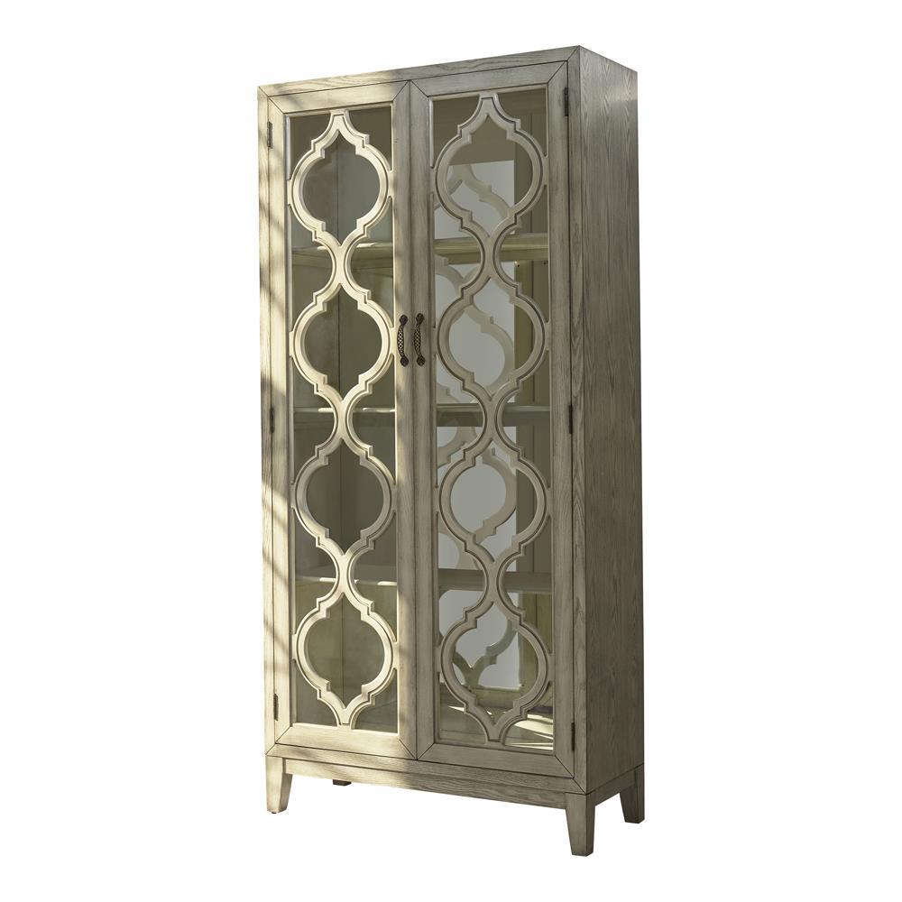 Mckellen 2-Door Tall Cabinet Antique White