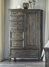 Avenue 8-Drawer Chest Weathered Burnished Brown