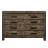 Woodmont 8-Drawer Dresser Rustic Golden Brown