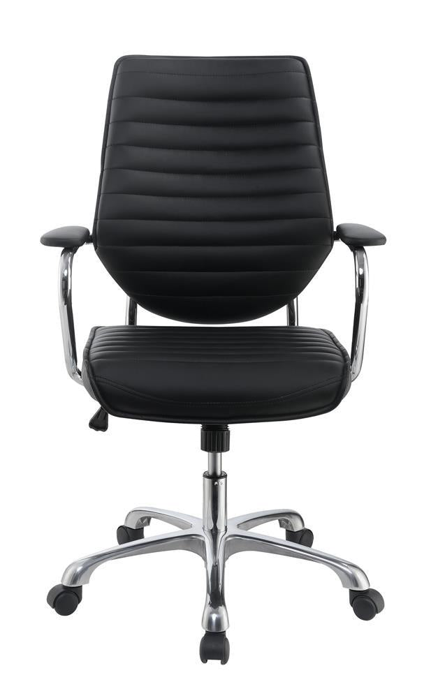 Chase High Back Office Chair Black And Chrome