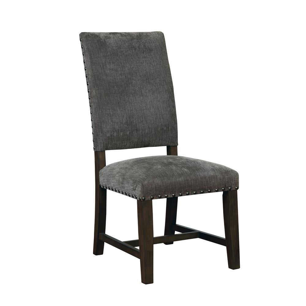 Twain Upholstered Side Chairs Warm Grey (Set Of 2)