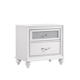 Barzini 2-Drawer Nightstand White