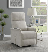 Herrera Power Lift Recliner With Wired Remote Beige