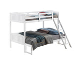 Arlo Twin Over Full Bunk Bed With Ladder White