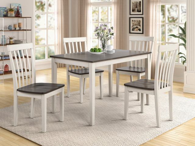 BRODY 5-PK DINETTE WHITE/GREY image