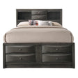 Crown Mark Emily King Captain's Storage Bed in Grey image